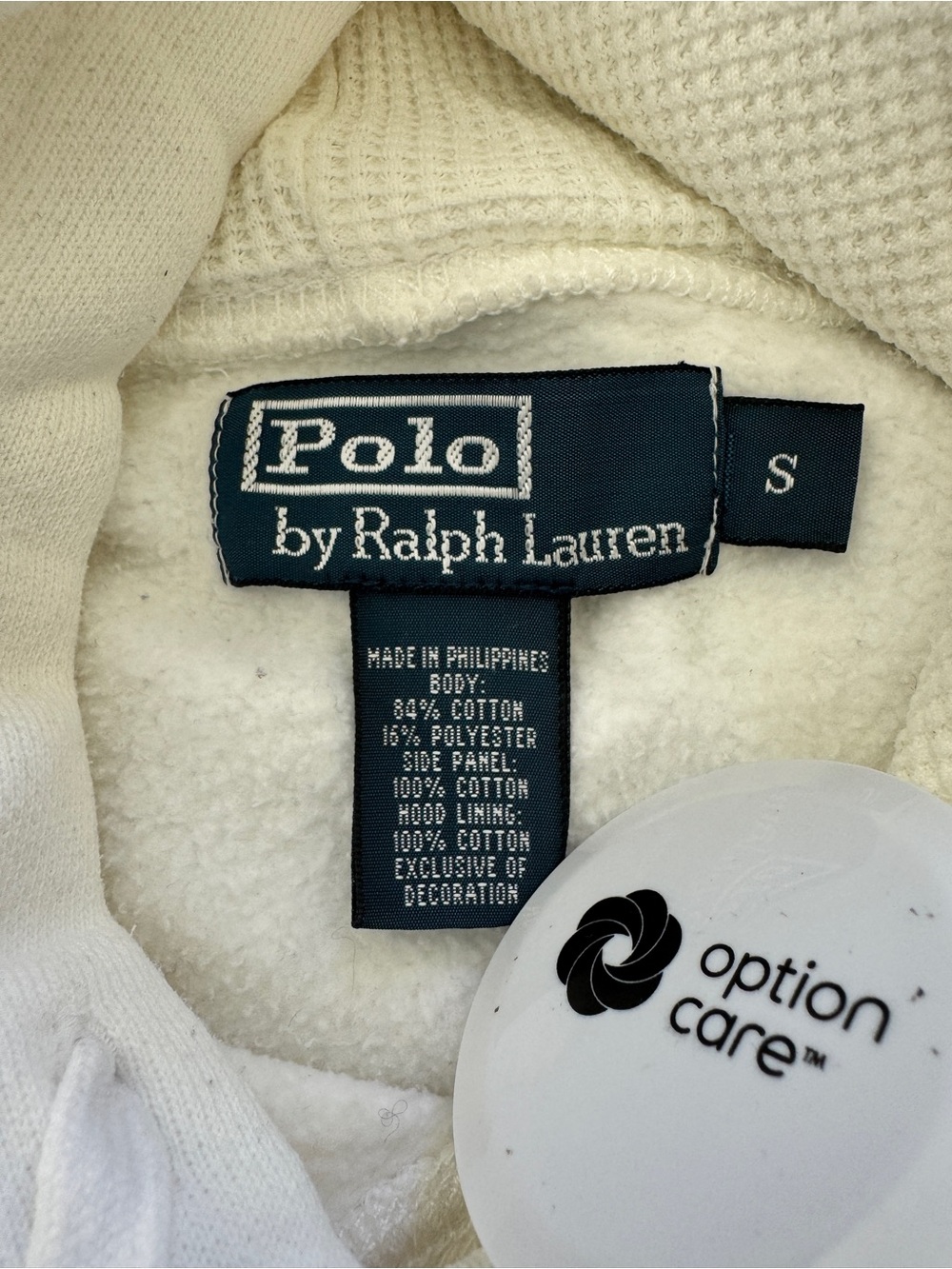Polo Ralph Lauren Big Pony White Pullover Hoodie Size S - Picture 6 of 11